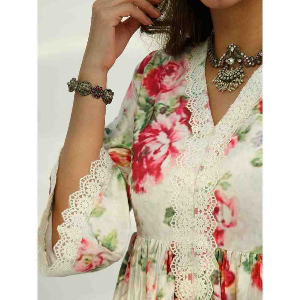Roze Leah Velvet Kurta