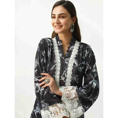 Roze Parsia Black Velvet (Set Of 2)