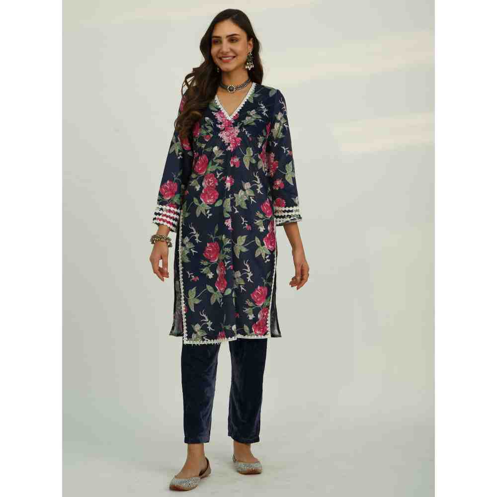 Roze Adya Velvet (Set Of 2)