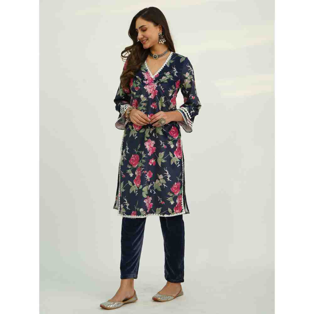 Roze Adya Velvet (Set Of 2)