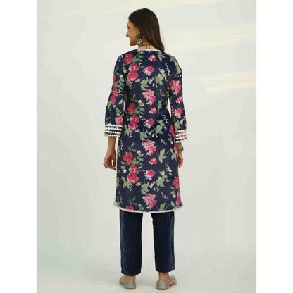 Roze Adya Velvet Kurta