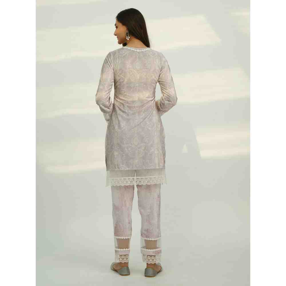 Roze Ismat Velvet (Set Of 2)