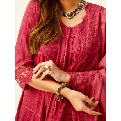 Roze Mahjabeen Red Dupatta