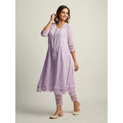 Roze Mahjabeen Lilac Kurta