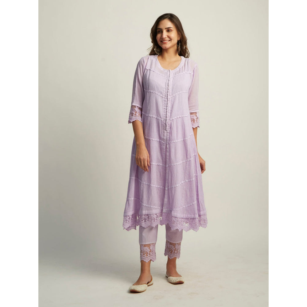 Roze Mahjabeen Lilac Kurta