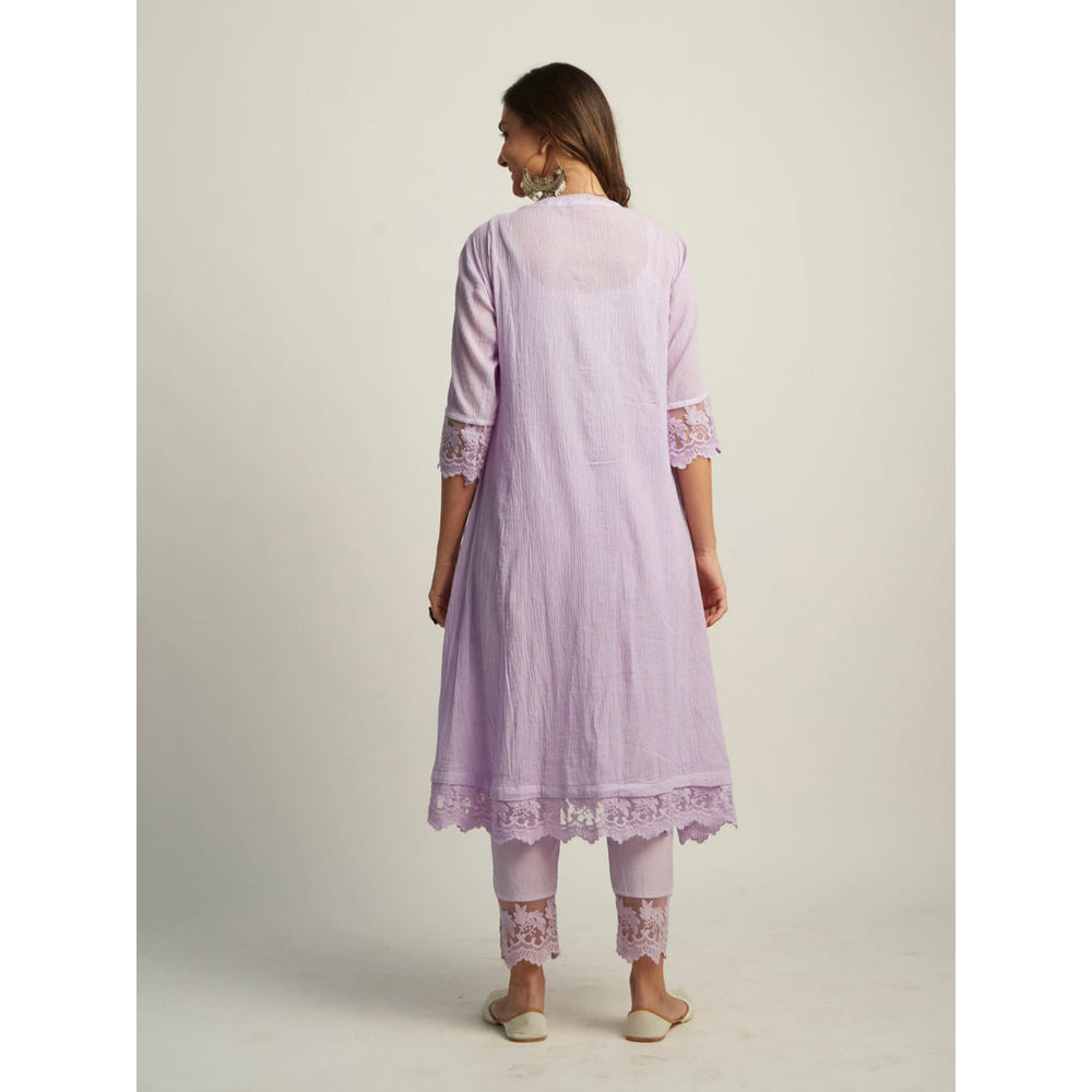 Roze Mahjabeen Lilac Kurta
