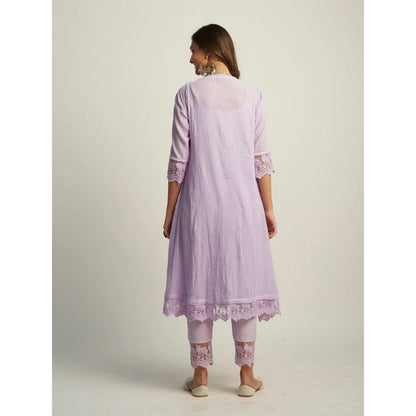 Roze Mahjabeen Lilac Kurta