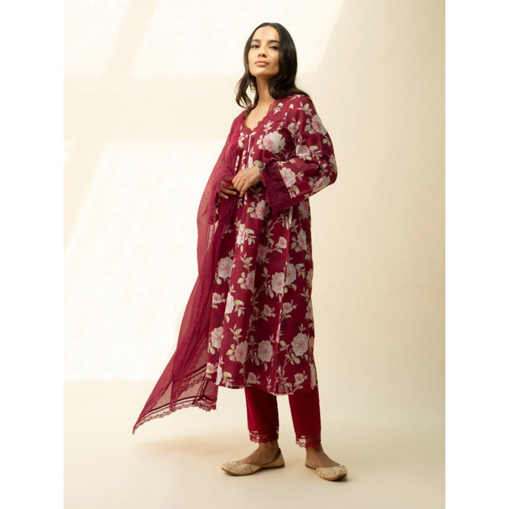 Roze Faria Kurta (Set of 3)