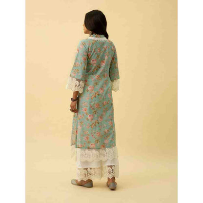 Roze Aiba Kurta (Set of 3)