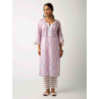Roze Eishal Purple Kurta (Set of 3)