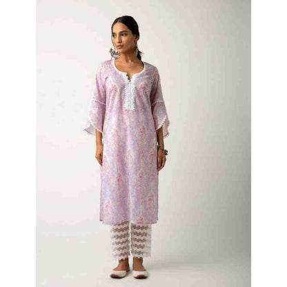 Roze Eishal Purple Kurta
