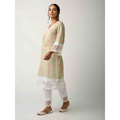 Roze Keya Mint Green Kurta