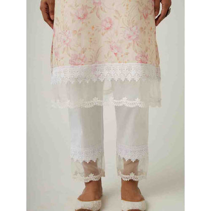 Roze Keya Peach Kurta (Set of 3)