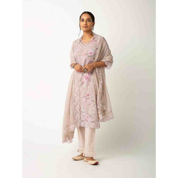 Roze Sheen Kurta (Set of 3)