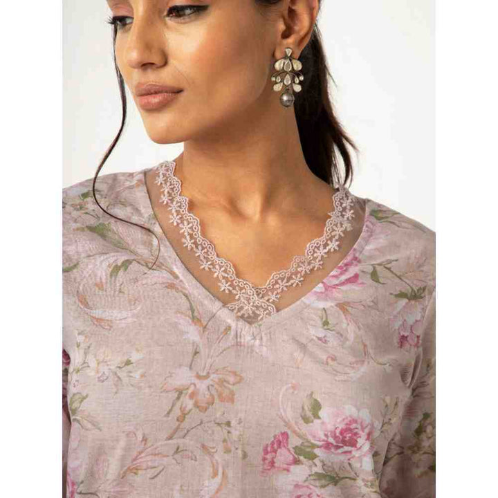 Roze Sheen Kurta (Set of 3)