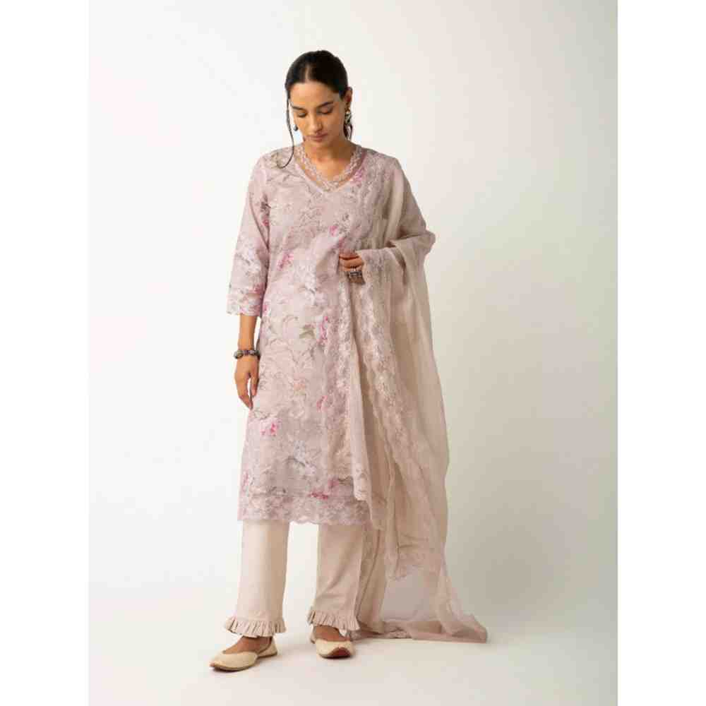 Roze Sheen Kurta (Set of 3)