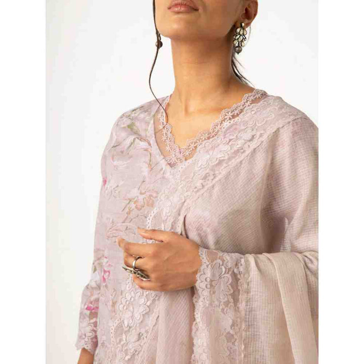 Roze Sheen Kurta (Set of 3)