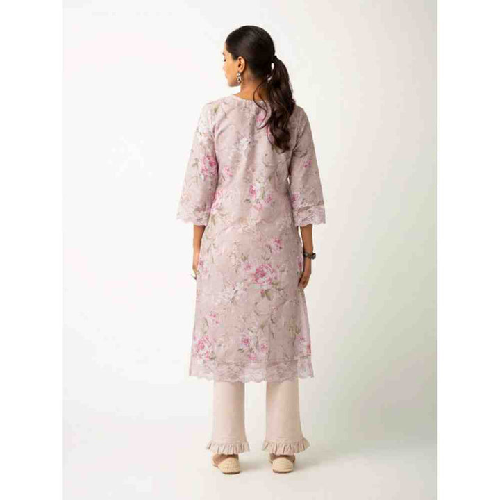 Roze Sheen Kurta (Set of 3)