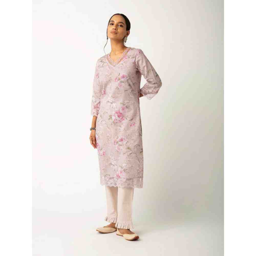 Roze Sheen Kurta (Set of 3)