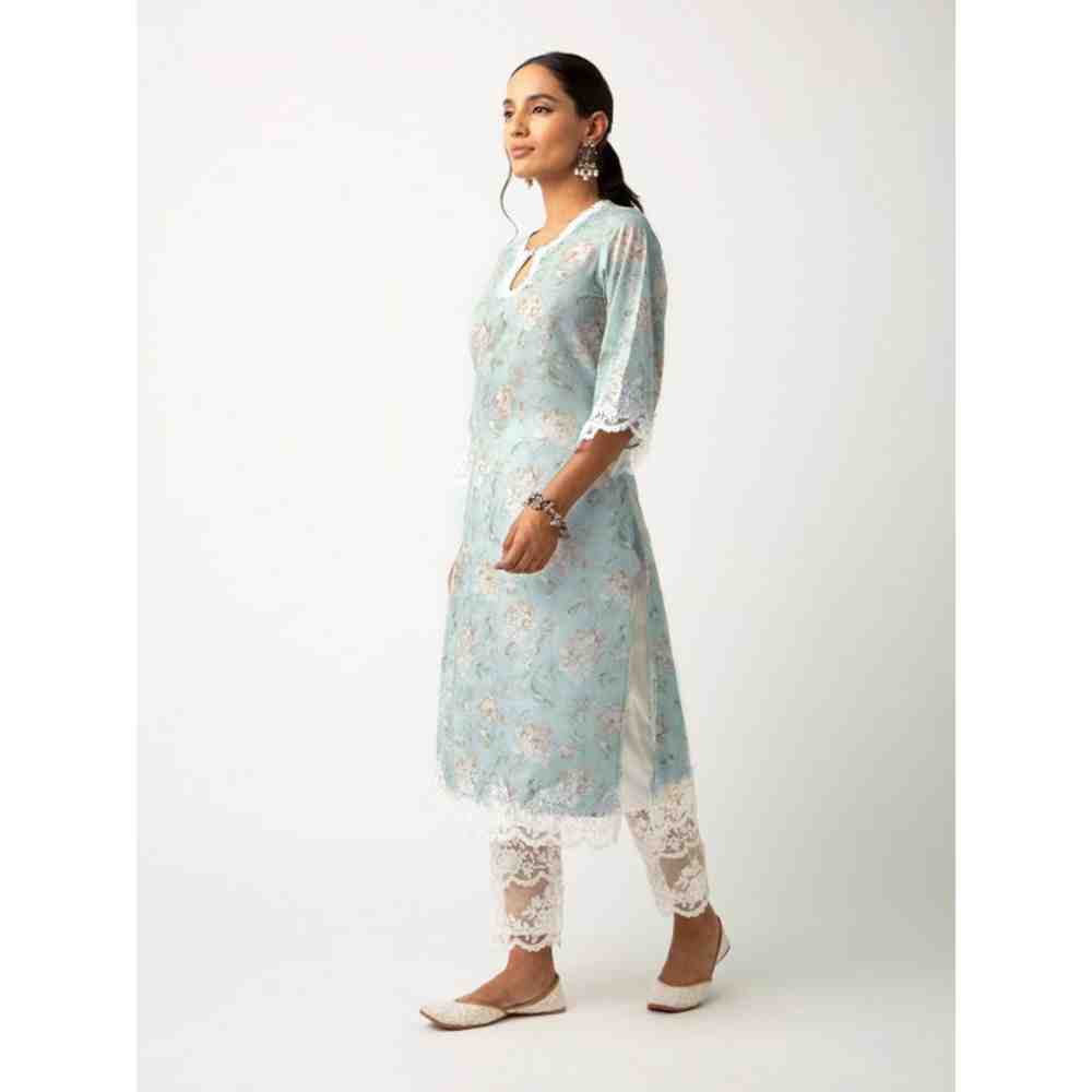 Roze Gulmina Kurta (Set of 3)