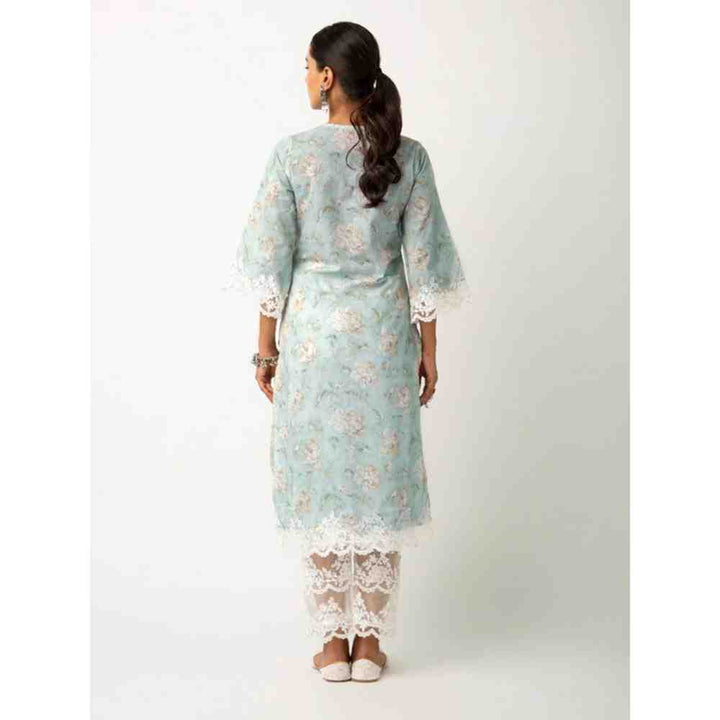 Roze Gulmina Kurta (Set of 3)