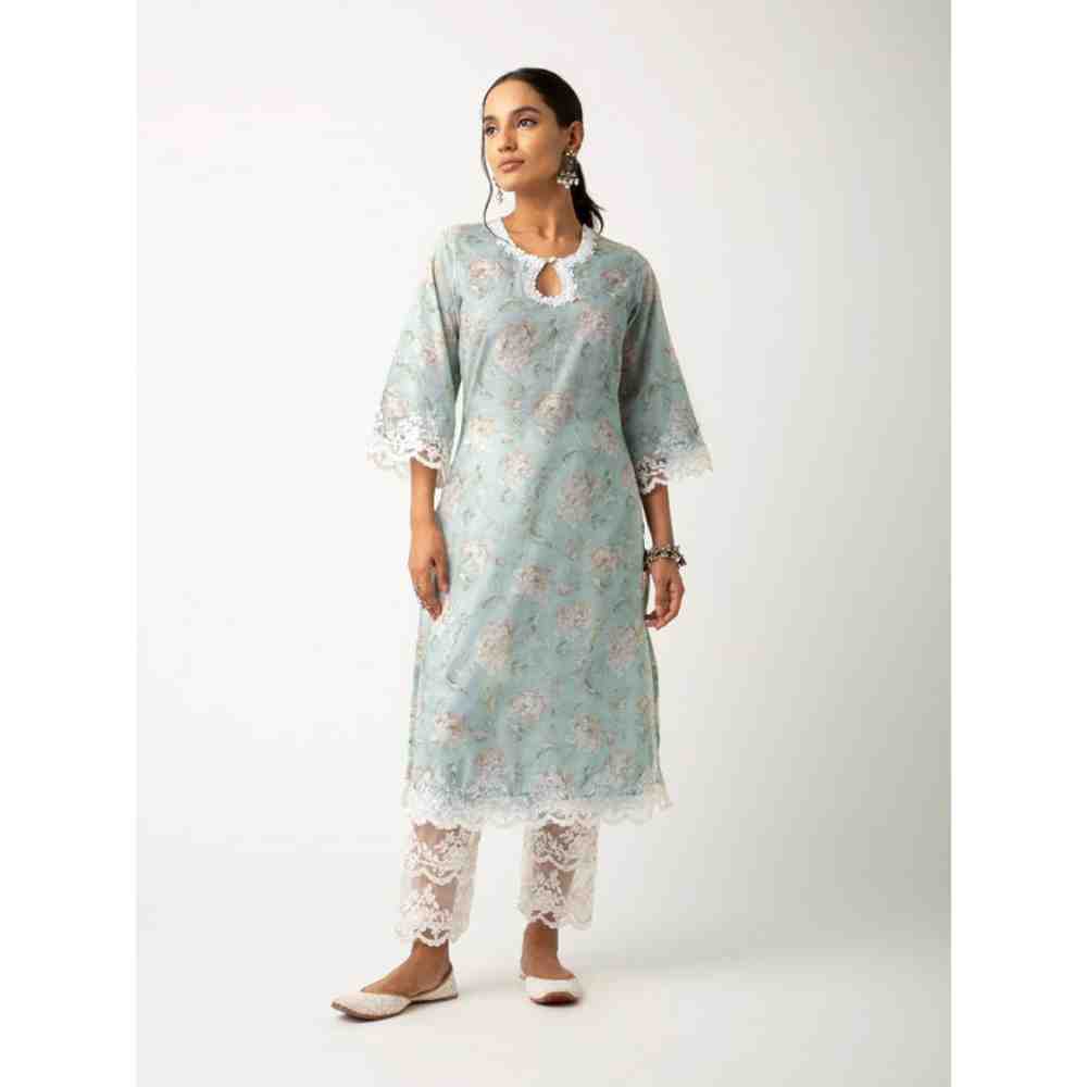 Roze Gulmina Kurta (Set of 3)