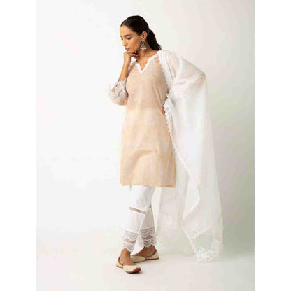 Roze Azhra Yellow Kurta (Set of 3)