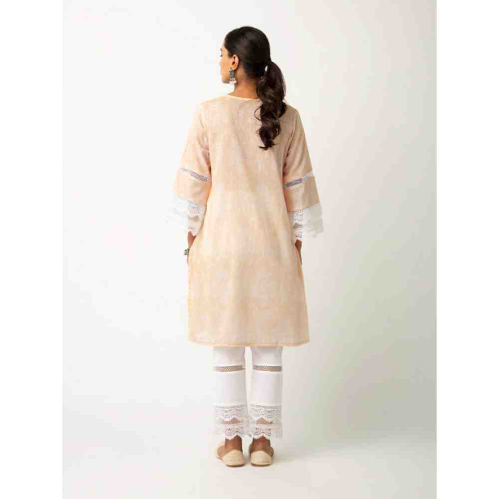 Roze Azhra Yellow Kurta (Set of 3)