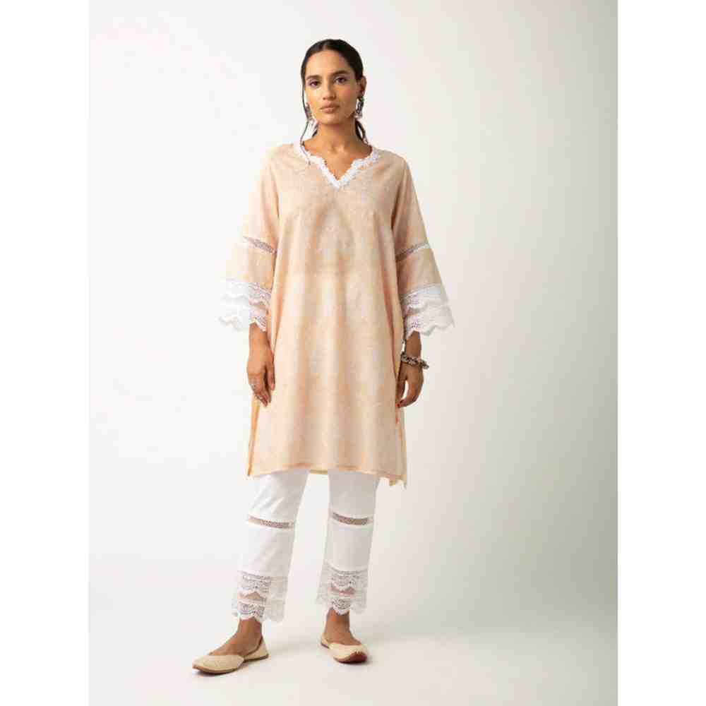 Roze Azhra Yellow Kurta