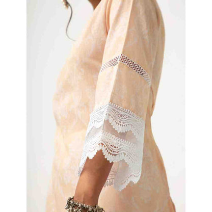 Roze Azhra Yellow Kurta