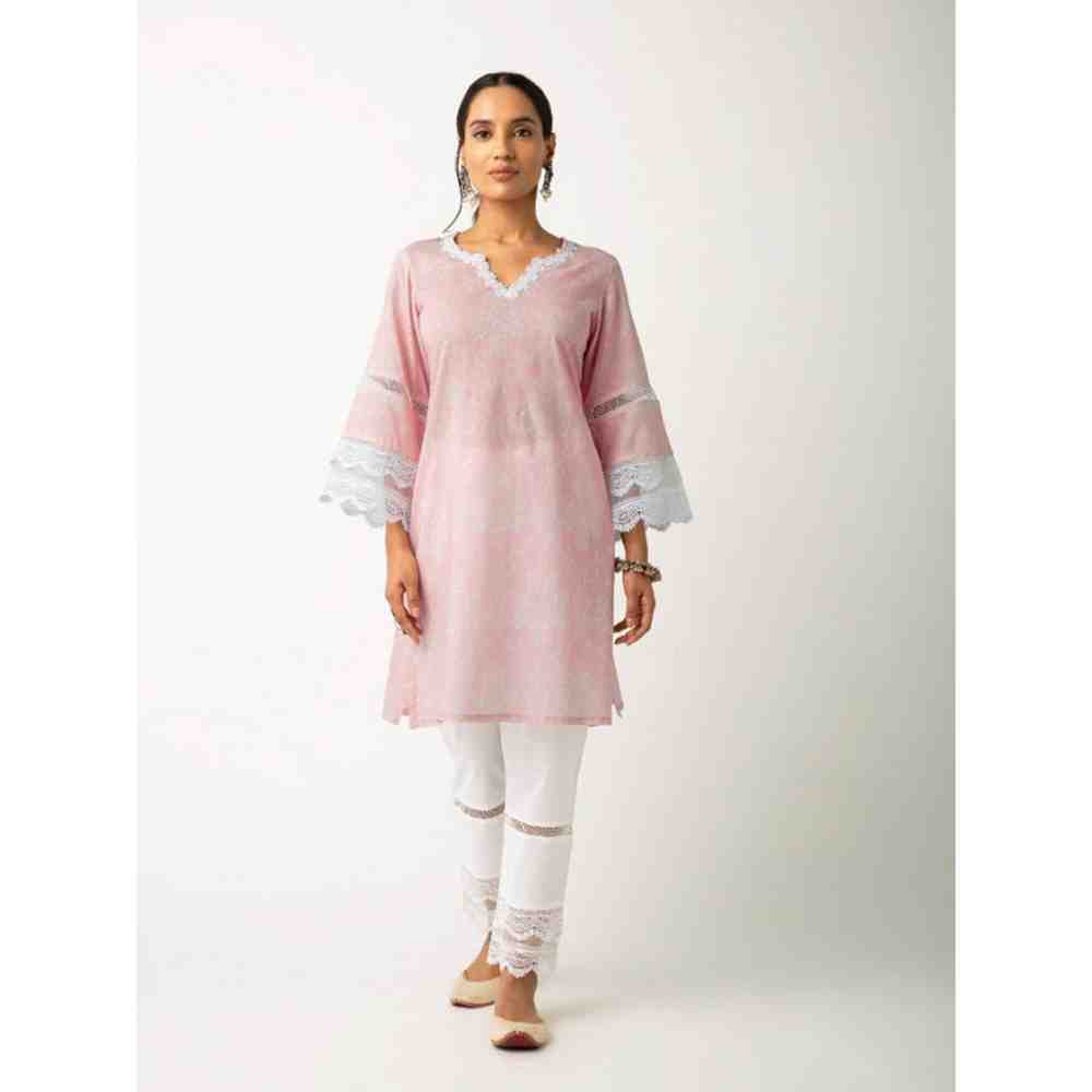 Roze Azhra Pink Kurta
