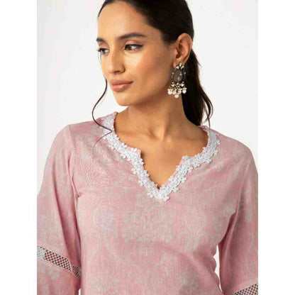 Roze Azhra Pink Kurta