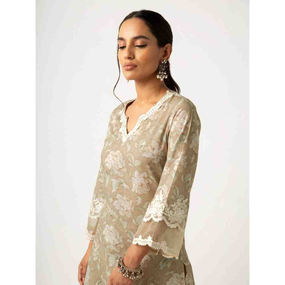 Roze Emaya Kurta (Set of 3)