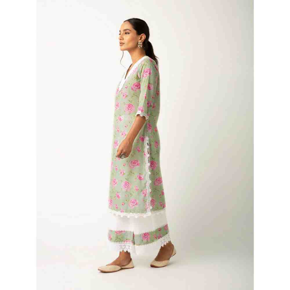 Roze Hazreen Kurta (Set of 3)