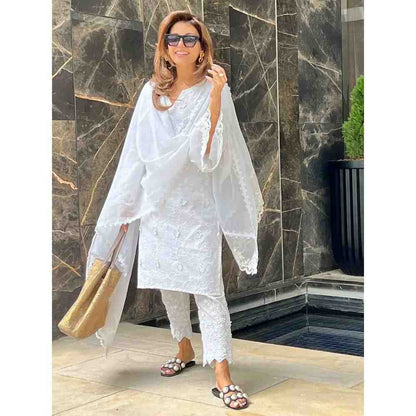 Roze Firosa Kurta (Set of 3)