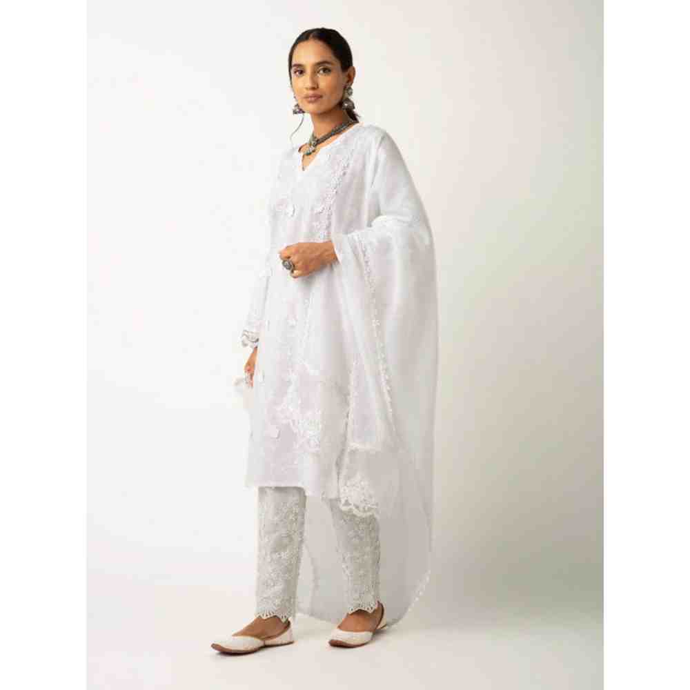 Roze Firosa Kurta (Set of 3)