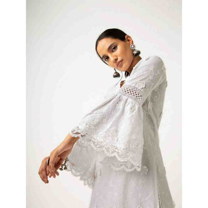 Roze Firosa Kurta (Set of 3)