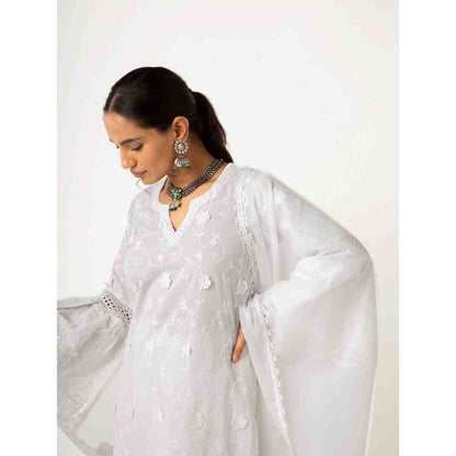 Roze Firosa Kurta (Set of 3)