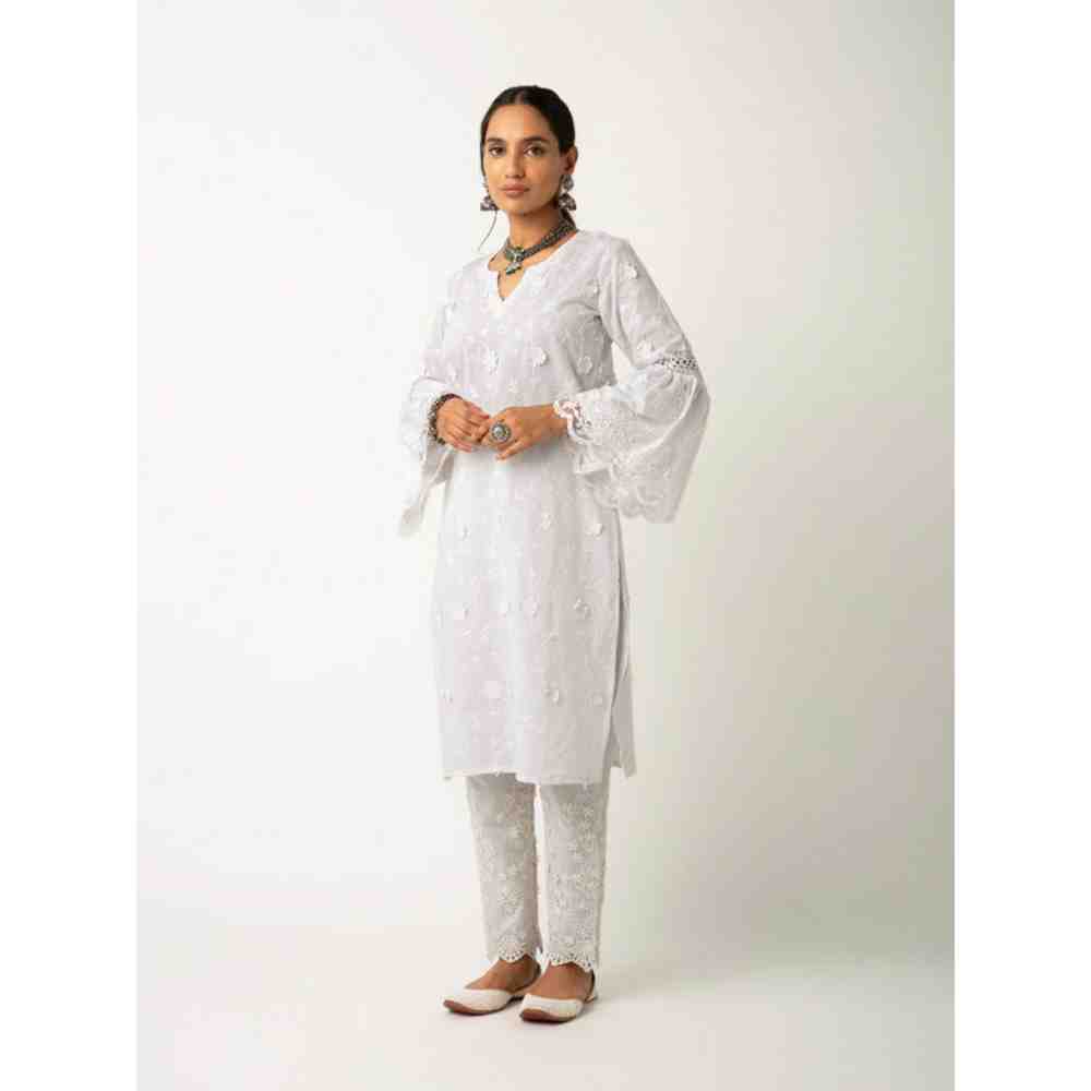 Roze Firosa Kurta (Set of 3)
