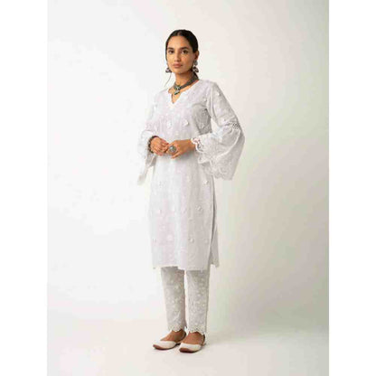 Roze Firosa Kurta (Set of 3)
