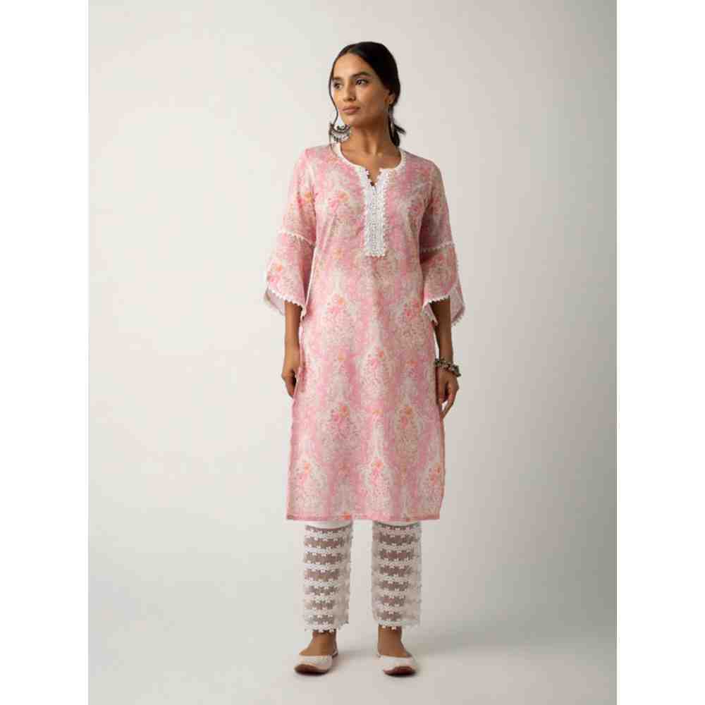 Roze Eishal Pink Kurta