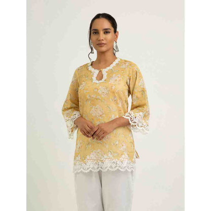 Roze Luna Kurti - Yellow