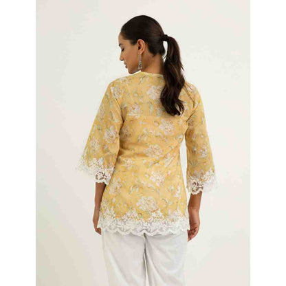Roze Luna Kurti - Yellow