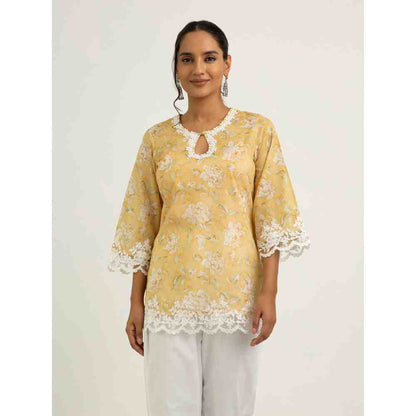 Roze Luna Kurti - Yellow