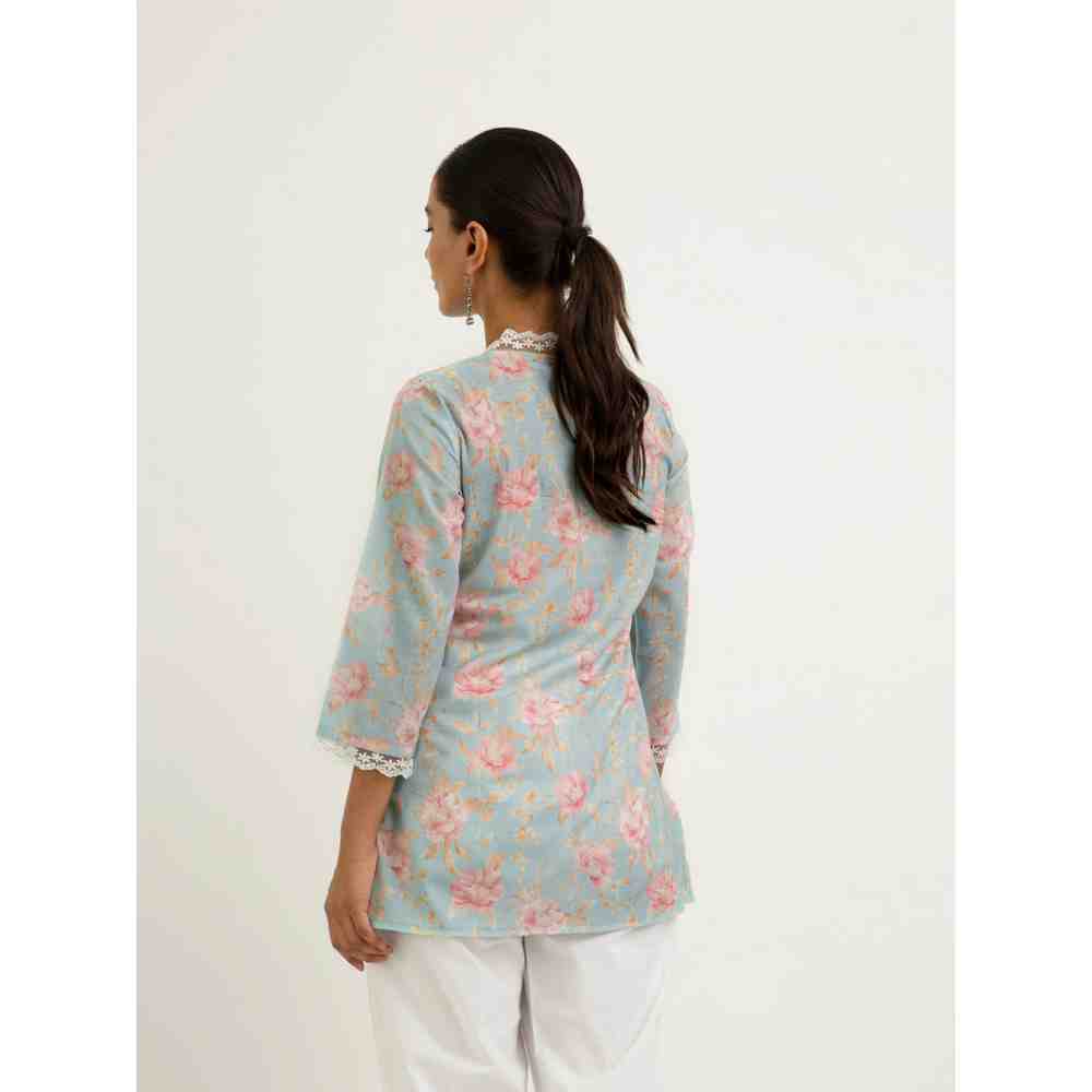 Roze Wari Kurti - Blue