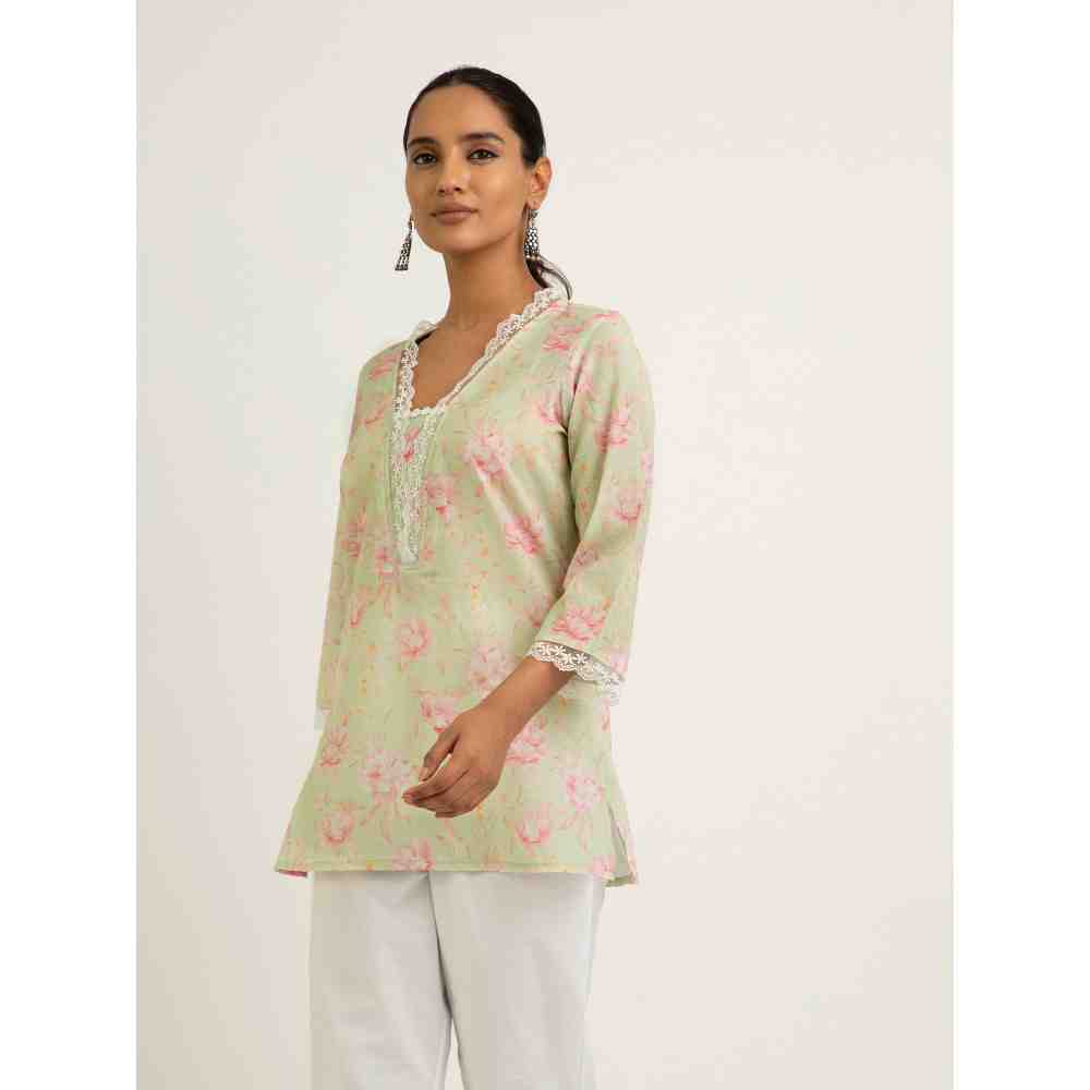 Roze Ziya Kurti - Green