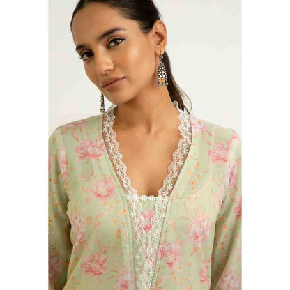 Roze Ziya Kurti - Green