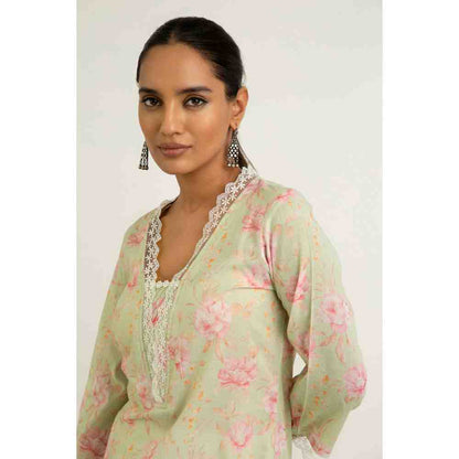 Roze Ziya Kurti - Green