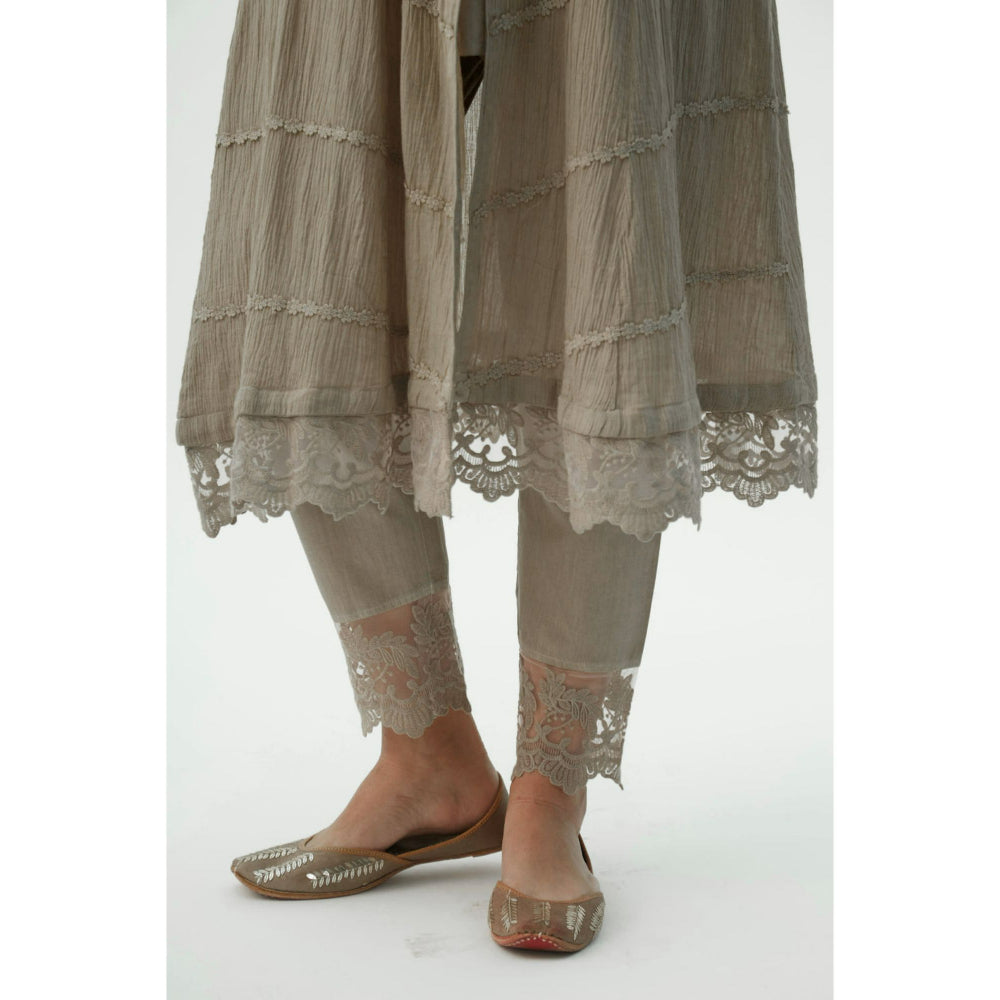 Roze Mahjabeen Light Taupe Suit (Set of 3)