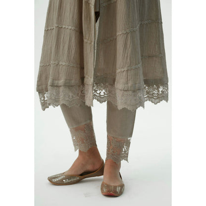 Roze Mahjabeen Light Taupe Suit (Set of 3)